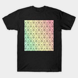 Haunted Mansion Wallpaper Rainbow T-Shirt